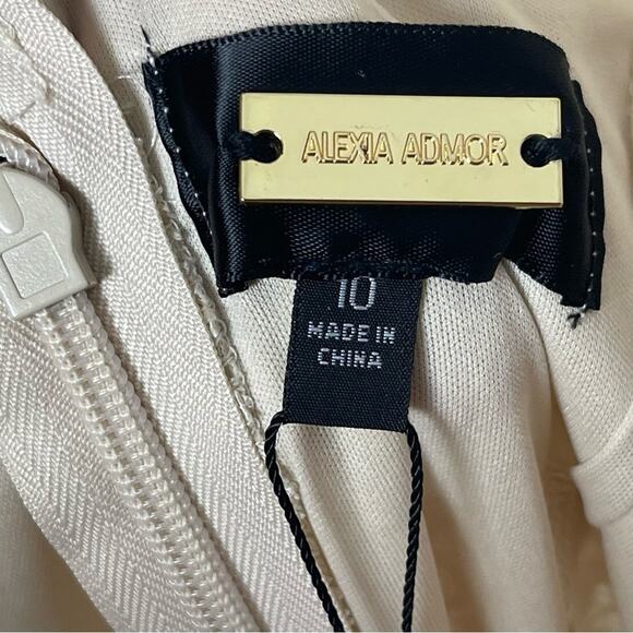 Alexia Admor Mother of Bride/Wedding Guest, Bisque Lace Overlay, Cocktails, 10 - Picture 8 of 11